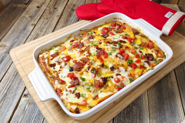 Mexican Lasagna Breakfast Casserole