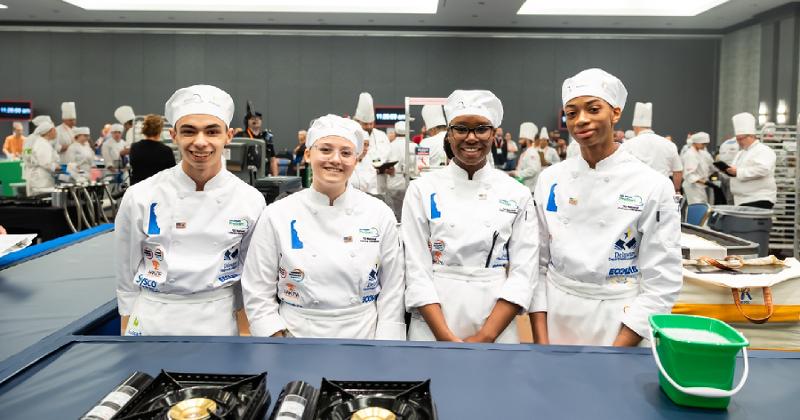 ProStart team from Delaware's Caesar Rodney High 